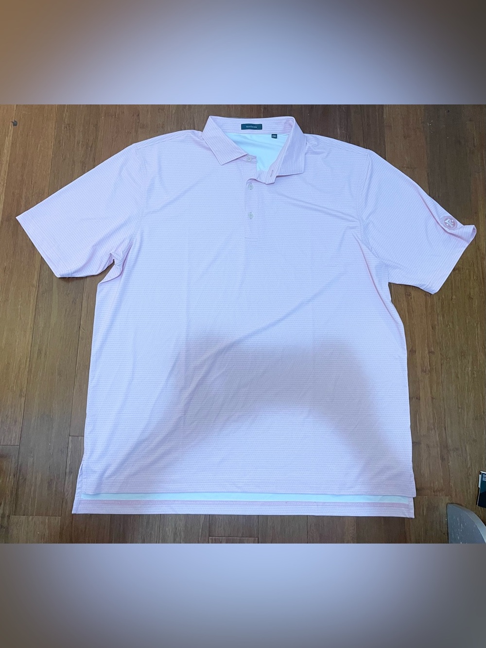 Turtleson Polo Men’s Golf Pink 2XL Lightweight Performance